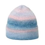 Cross border tie dye gradient knit hat Rainbow warm thick woolen hat