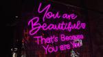 You are beautiful neon sign wall lighting deco led neon lighting