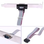 High Quality Motherboard RS232 DB9 Pin Com Port Ribbon Serial Cable Connector