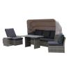 Buy cheap Luxurious Design 650mm Breadth Rattan Wicker Sofas With 100mm Cushion from wholesalers