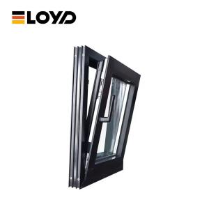 Wholesale Kitchen Storm Aluminium Tilt And Turn Window Anthracite Grey Custom from china suppliers