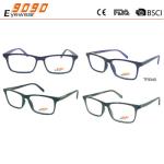 Fashionable tr90 injection frame best design optical glasses with metal spring