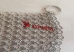 4'' X4 '' Food Grade Square Shape Chainmail Scrubber For Cast Iron Skillet