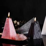 Home Decoration Cone Shape Scented Soy Wax Candle With Luxury Candle Packaging