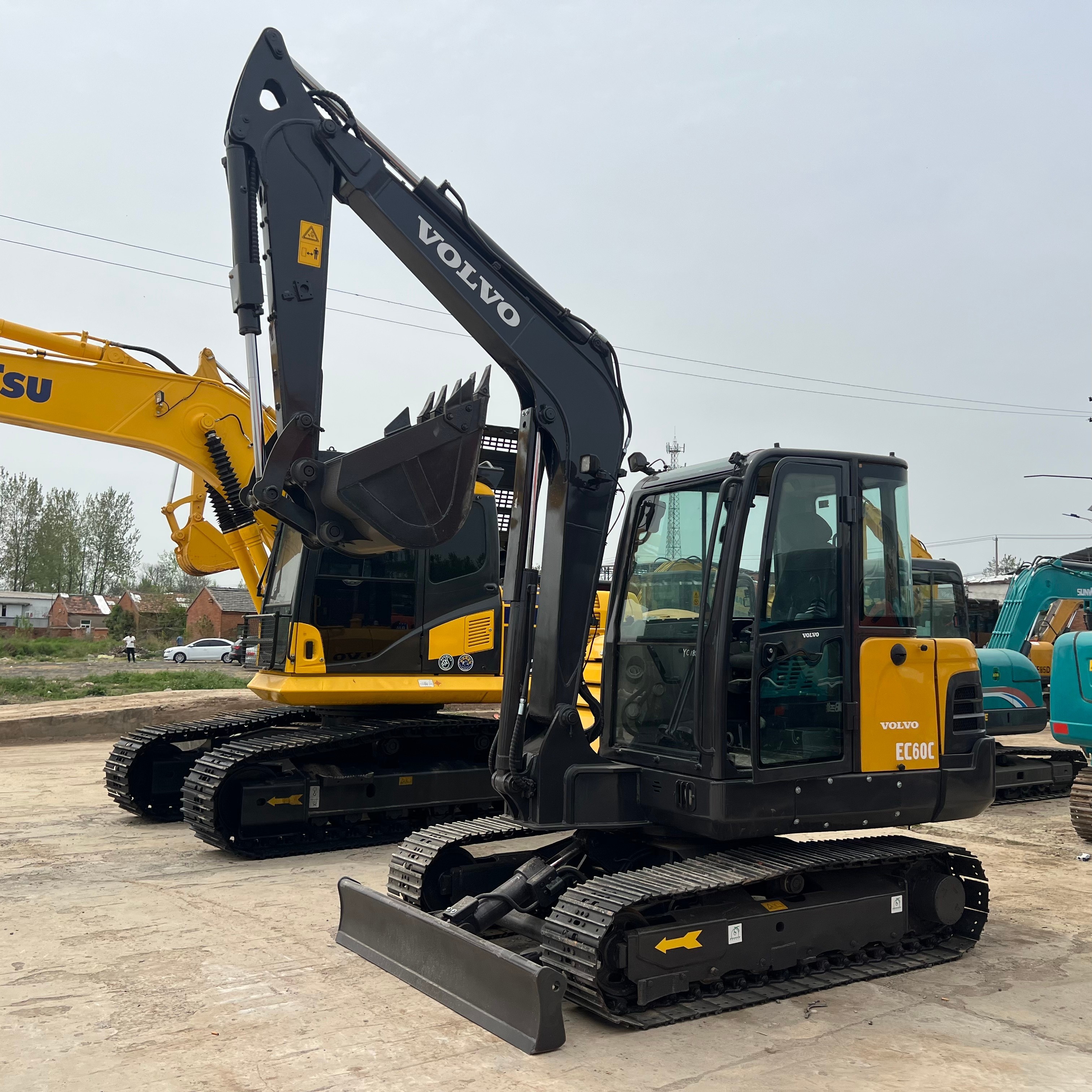2024year Used Volvo 60 Excavators EC60C Original Second Hand Small Crawler 6ton
