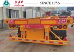 40/45 FT 3 Axle Skeletal Container Trailer Long Service Life With Spring