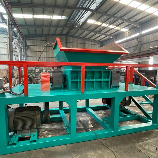 Twin Shaft Hob Shredder for Waste Cloth and Cloth Recycling Multifunctional