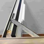 Surface Mounting Aluminium Glass Window White Aluminum Casement Window