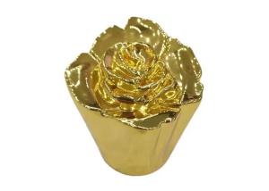 Wholesale Romantic Rose-Shaped Perfume Bottle Cap Customized Flower Zinc Alloy Perfume Cap from china suppliers