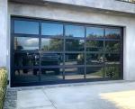Water Tightness Class 3 Transparent Garage Door , Glass Sectional Garage Door
