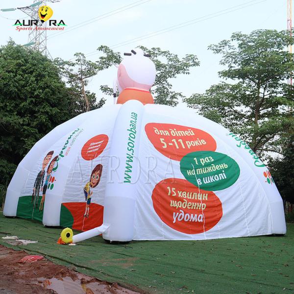 Outdoor Nightclub Inflatable White Tent With 6 Legs Commercial Advertising