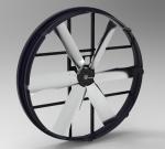 Energy-Saving Fire Smoke Exhaust Fan 183cm/72inch Blade Diameter 380-480V