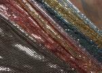 Splendent 4MM Square Metal Sequin Fabric Decoration For Dresses / Garment