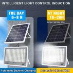 500W Lens Highlighting Outdoor Garden Spotlights , Solar Powered Remote Control
