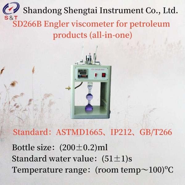 Bottle Size 200±0.2ml Engler Viscometer For Petroleum Products All-In-One AC220V