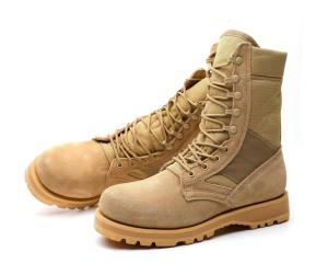 Wholesale Tactical Safety Shoes Suede Leather High Top Work Boots Fleece Lined for Warmth from china suppliers