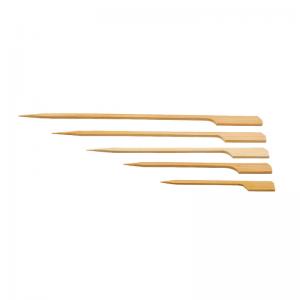 China Paddle Wooden Sticks BBQ Bamboo Skewers for Outdoor Grilling on sale