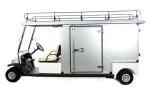 White Cool Golf Cart Utility Vehicle With Rack On Roof , 2 Passenger Capacity