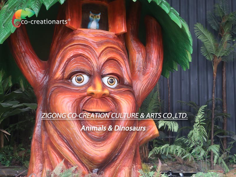 Amusement Park Customized Animatronic Talking Tree 3m Height