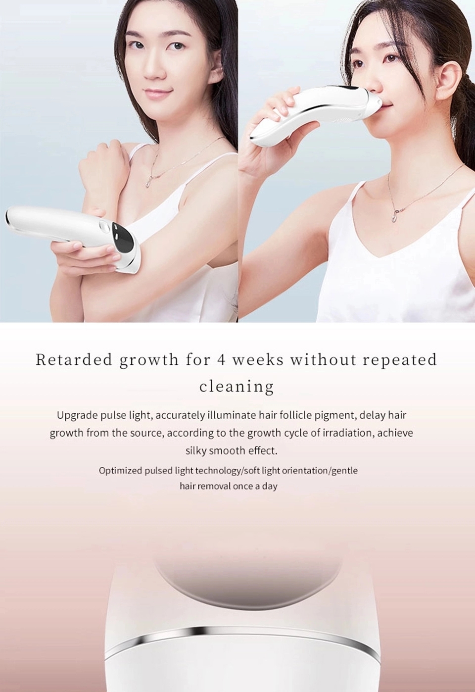 Home Use Women Men Ipl Laser Hair Removal Handset Permanent Handheld Intense Pulse Light