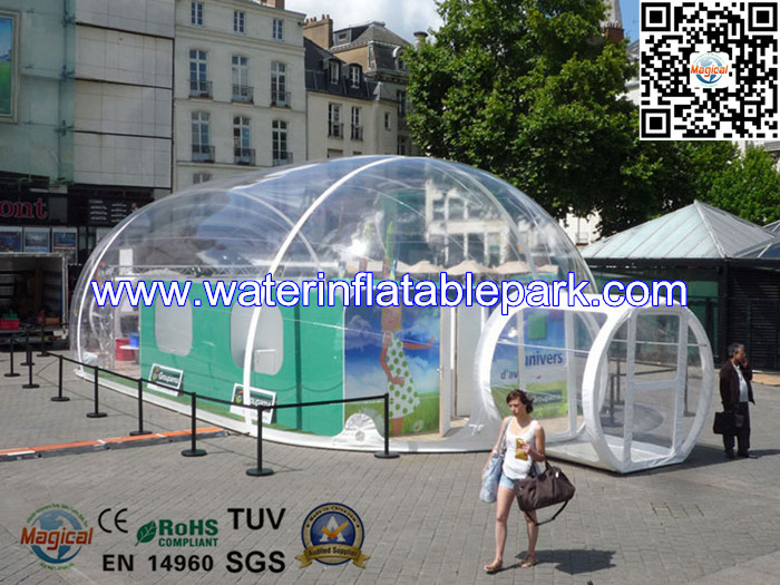 Large Trade Show Inflatable Clear Tent Bubble Dome Tent For Display Event