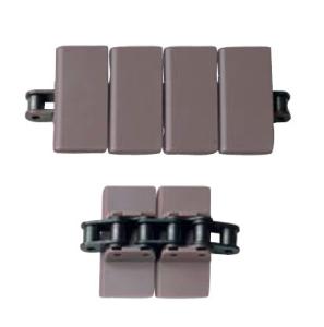Wholesale SS963 straight running snap on plate top conveyor chain overlapping plastic flights from china suppliers