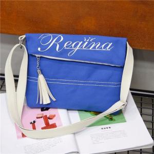 Wholesale 2018 new embroidered tassel single shoulder canvas bag Japan and south Korea fashion single shoulder messenger bag from china suppliers