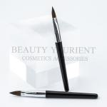 Silver Ferrule Mini Compact Lip Brush 6cm Round Pointed Lip Makeup Brush