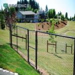 Tennis Court Galvanized Chainlink Fence Roll Cyclone Wire Diamond Mesh Black Pvc