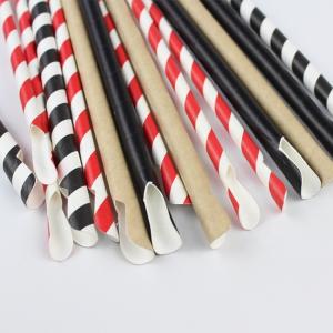 Wholesale Commercial Decorative Paper Drinking Straws Sturdy Thick 7.75 Inches Long from china suppliers