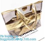 Shinning PVC Metal Chain Girls Fashion Mini Handbags, Fashionable Women PVC tote