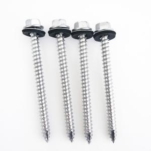 Wholesale 410 Stainless Steel Timber Screws Hex Washer Head Timber Decking Screws With EPDM Bonded Washer from china suppliers