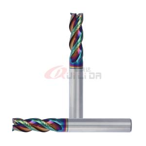 Wholesale 6mm 1/4 Inch DLC Coating 3 Flutes High Performance End Mills For Aluminum from china suppliers