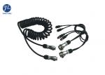 7 Pin Retractable Coiled Electrical Wire For Car Surveillance Camera System