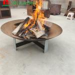 Weathering Proof Backyard BBQ Fire Pit Outdoor Steel Campfire 2mm 3mm