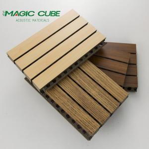 Wholesale New Arrivals Direct Wholesaler walnut veneer grooved wood mdf acoustic panel for indoor from china suppliers