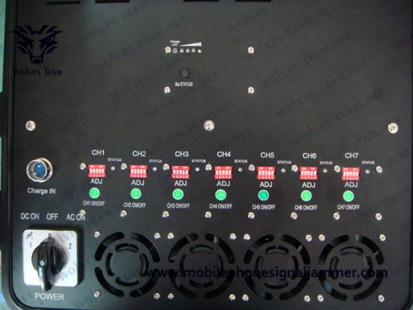 Waterproof Military Vehicle Bomb Jammer GPS Cell Phone Signal Jammer With DDS