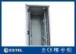 2.5mm Aluminum Outdoor Telecom Cabinet 43U Equipment Enclosures With LED
