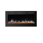 9 Colors Flame 40 Inch Crystal Insert Electric Fireplace Heater G.W./N.W 15.5/19