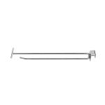 300MM Q235 Supermarket Rack Accessories Towel Hooks For Bathroom