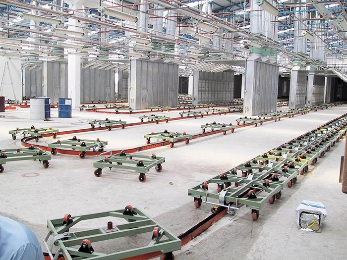 Professional Floor Conveyor Coating Line Superior Finish Quality Seamless Operation