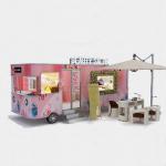 4 Wheels Technology Mobile Beauty Spa Salon Trailer for Dairy Products Long