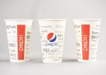 Logo Beautiful Cold Drink Paper Cups PE Coated For Coffee / Cola , FDA LFGB