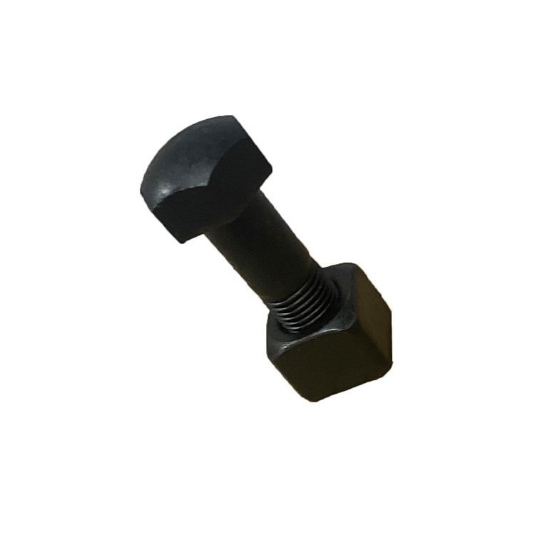 Alloy Steel Excavator Track Shoe Bolts And Nuts M12*M40 New Condition