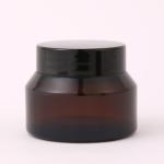 Sloping Shoulders 15g 20g 30g 50g 100g Amber Black Matte Glass Cream Jar with