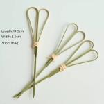 Skewer Bamboo Heart Restaurant Appetizer Food Fruit Dessert Picks Bar Decoration