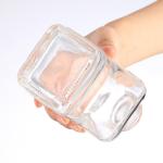 Acceptable Customer's Logo 750ML Square Round Glass Empty Wine Bottle in Custom