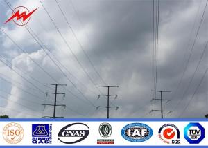 Wholesale 138 KV Transmission Line Electrical Power Pole , Steel Transmission Poles from china suppliers