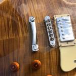New standard LP 1959 R9 electric guitar, Flame Maple Top, frets cream binding, a
