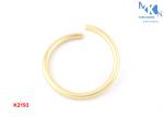 Bag Brass O Rings Hardware , Adjustable Large Metal Rings Hardware Light Gold